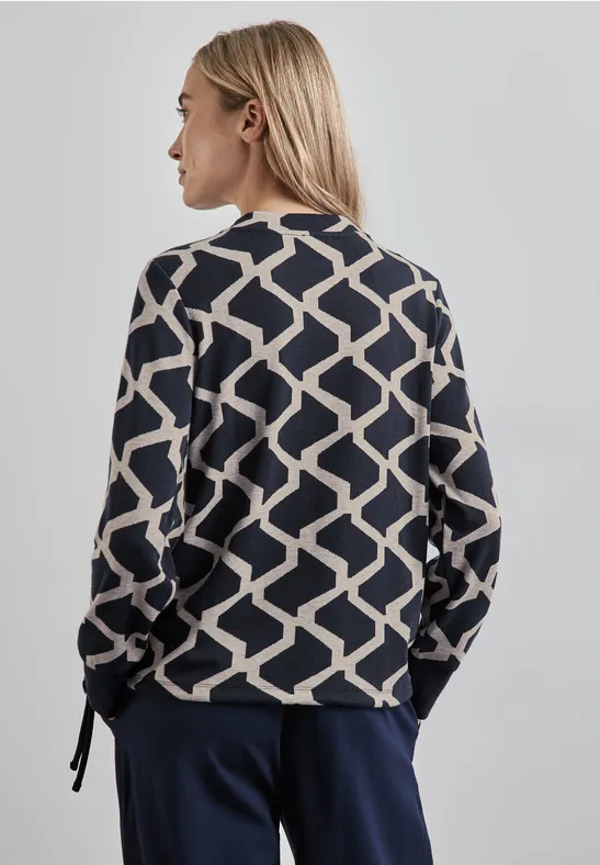 Street One Jaquard Langarmshirt Heißer Verkauf
