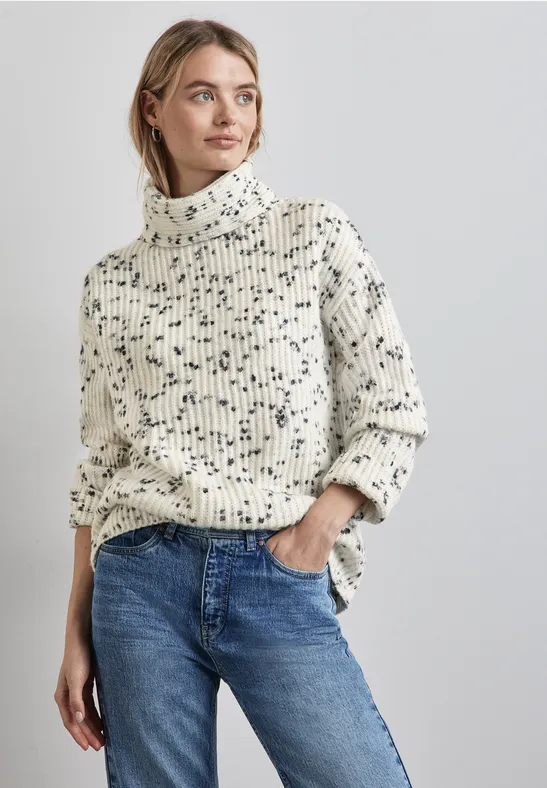 Street One Gemusterter Strickpullover Neueste Stile