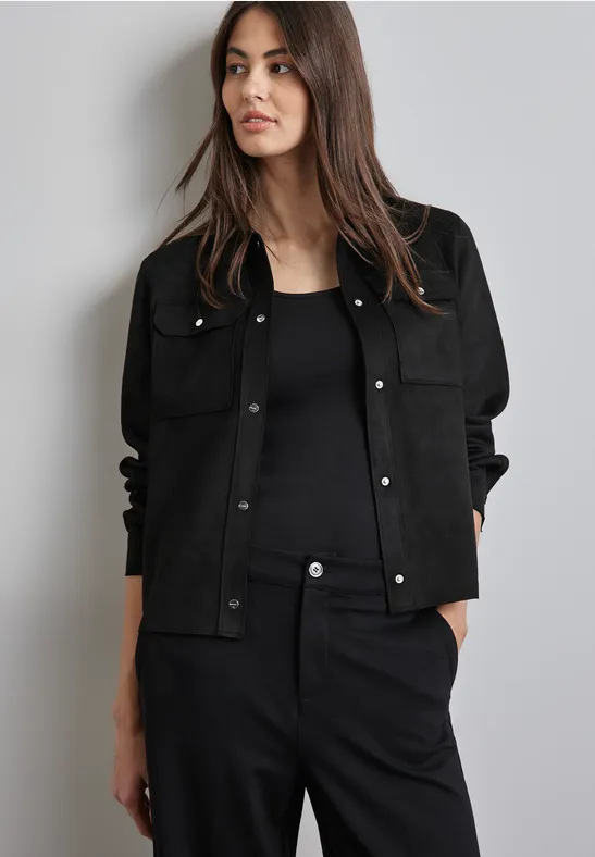 Street One Overshirt im Velours-Look Zeitbegrenzte Promotion