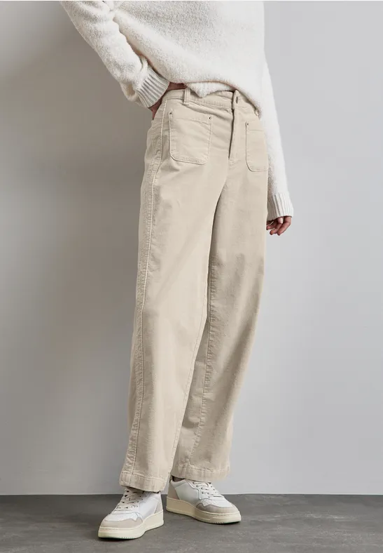 Street One Cordhose im Casual Fit Sonderangebot der Fabrik