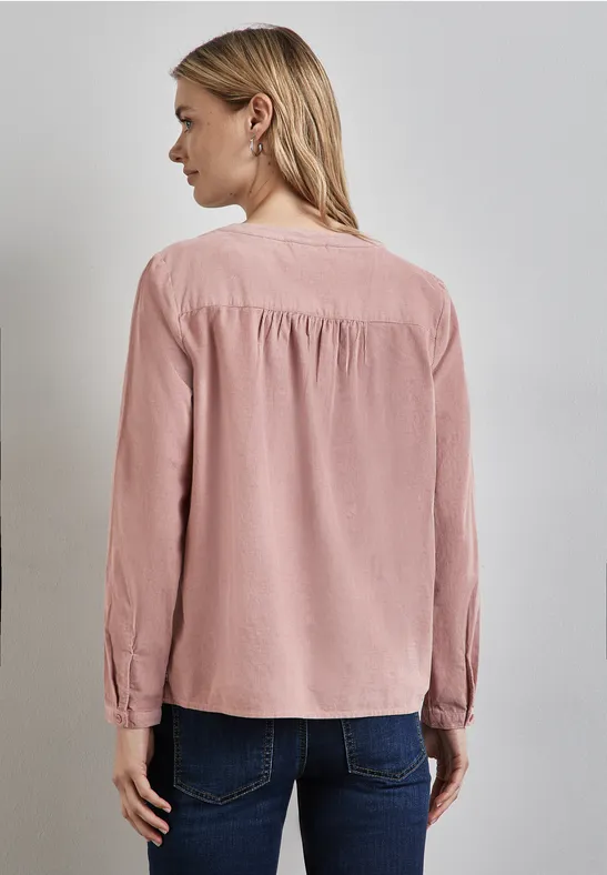 Street One Cord-Bluse mit Knopfleiste Discount Store für neue Produkte