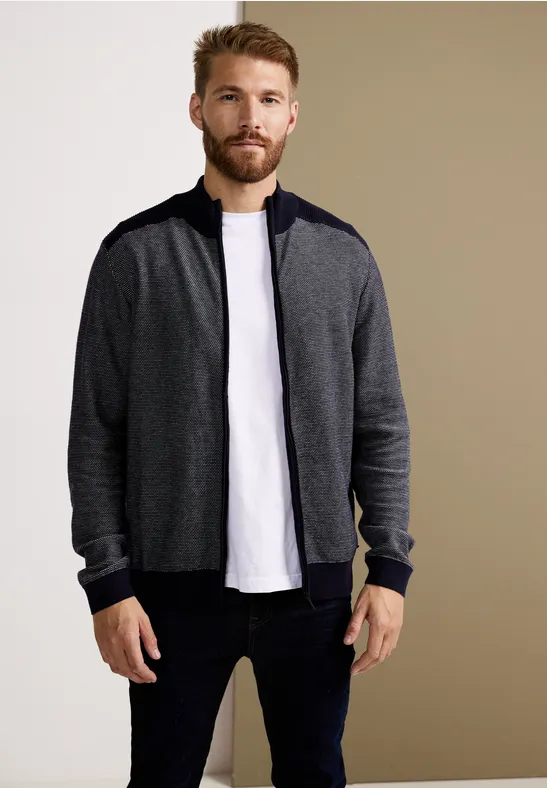 Street One Strickjacke in Birdseyeoptik Schlussverkauf