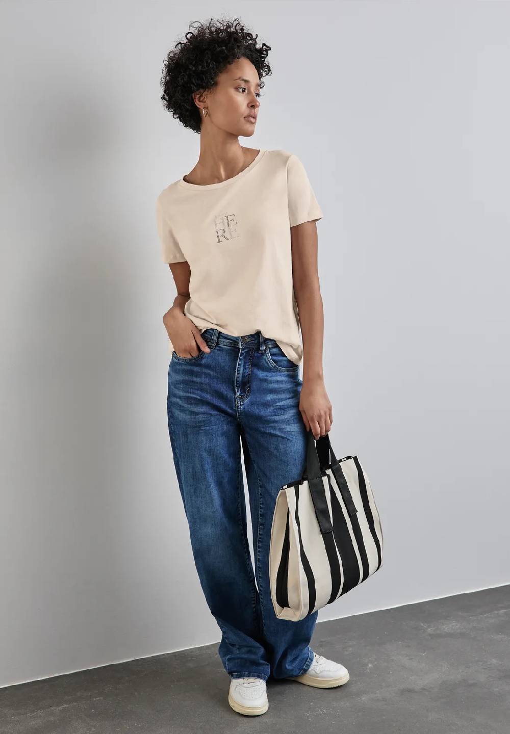 Street One T-Shirt mit Wording Saisonale Angebote