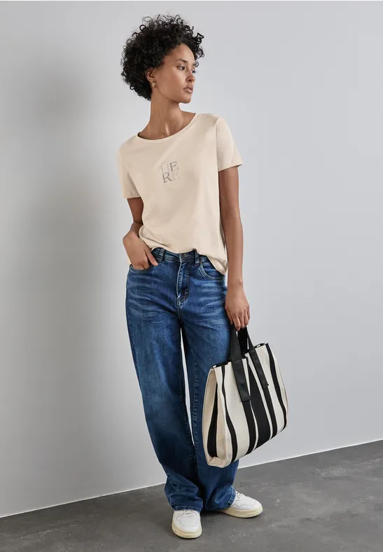 Street One T-Shirt mit Wording Saisonale Angebote