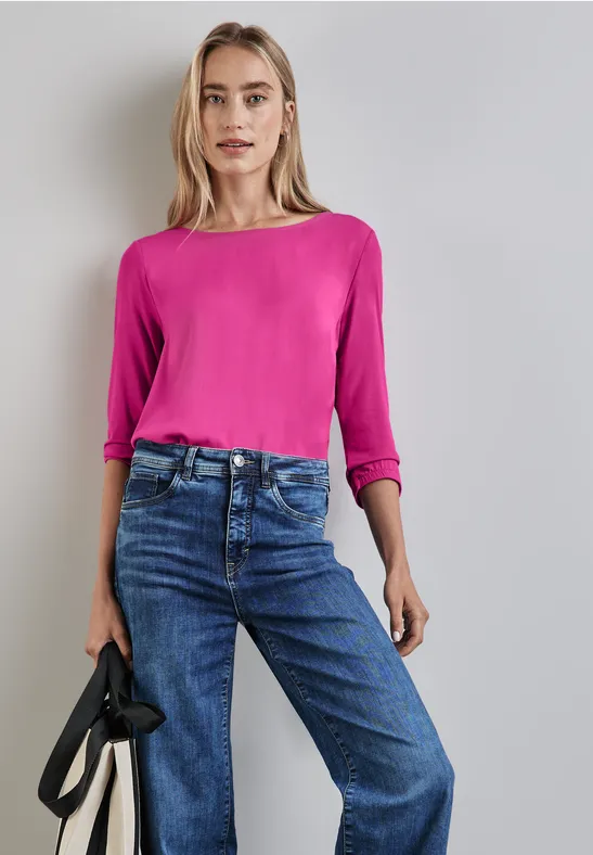 Street One Materialmix-Shirt VIP-Rabatte