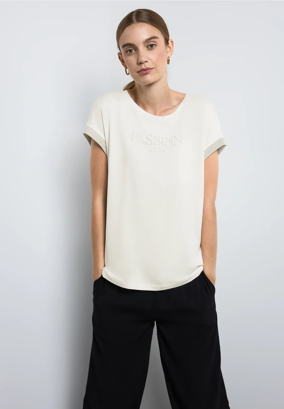Street One T-Shirt mit Wording Bis zu 50% Rabatt