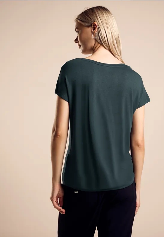 Street One T-Shirt mit Glanz-Detail Bis zu 55% Rabatt