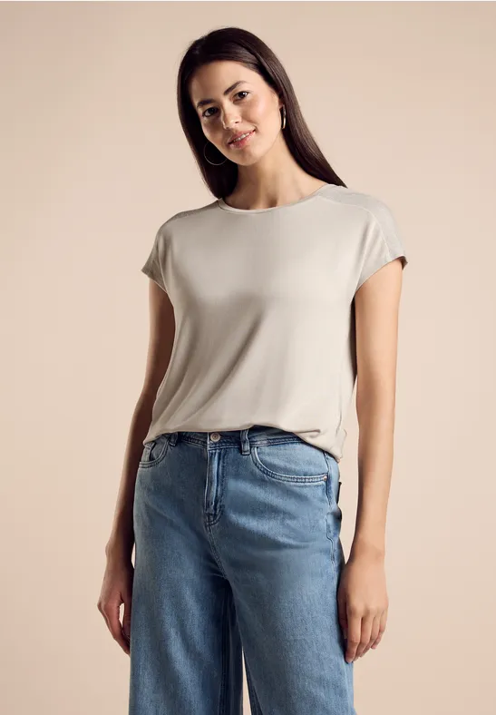 Street One T-Shirt mit Glanz-Detail Riesige Rabatte