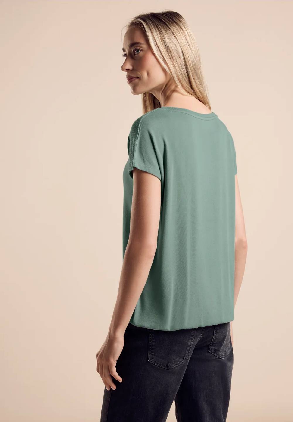 Street One T-Shirt mit Glanz-Detail 50% Rabatt mit kostenlosem Versand