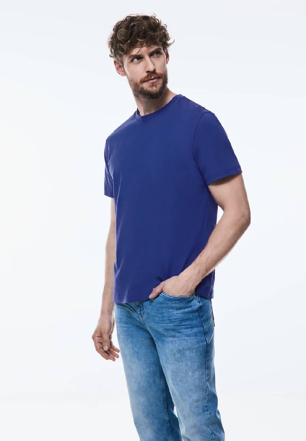 Street One Basic T-Shirt in Unifarbe Fabrikverkauf