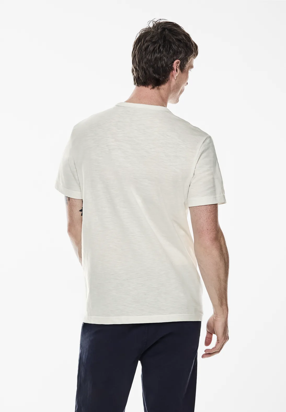 Street One Slub T-Shirt mit Print Kostenloser Versand