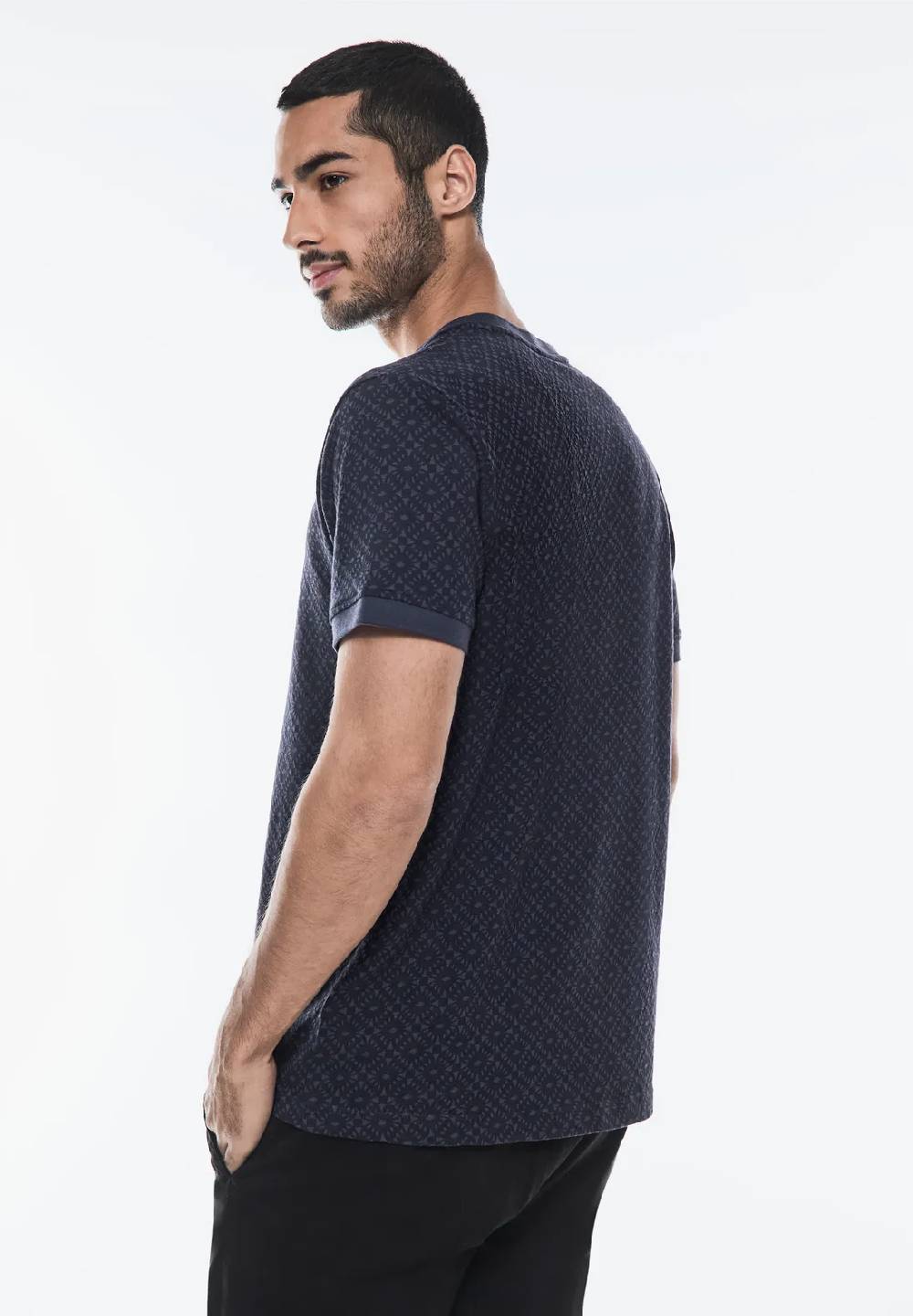Street One Gemustertes Henley T-Shirt Rabatt