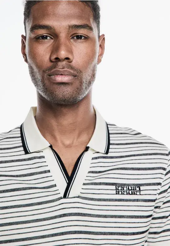Street One Streifen Struktur Poloshirt Osterangebot