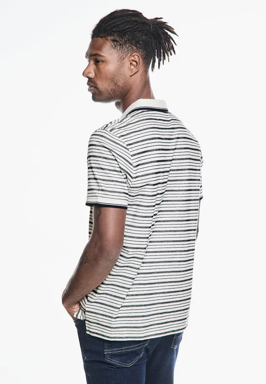 Street One Streifen Struktur Poloshirt Osterangebot