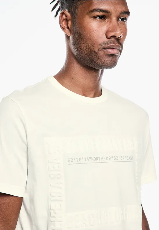 Street One T-Shirt mit 3D Wording Muttertagsangebot