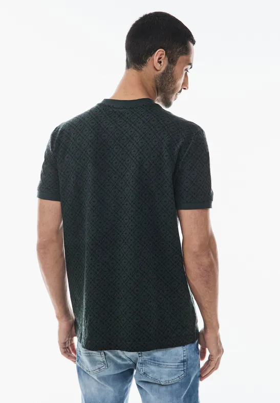 Street One Gemustertes Henley T-Shirt Valentinstagsangebot