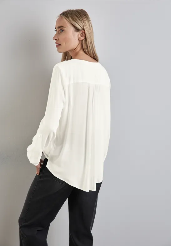 Street One Basic Bluse in Unifarbe Letzte 2 Tage