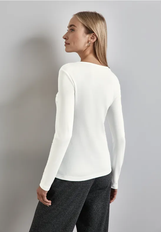 Street One Shirt mit Herzausschnitt Super Rabatt