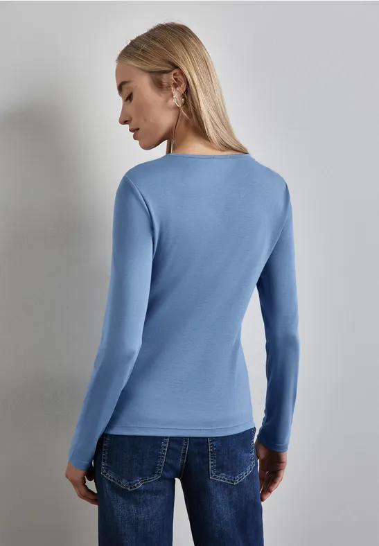 Street One Shirt mit Herzausschnitt Fabrikladen