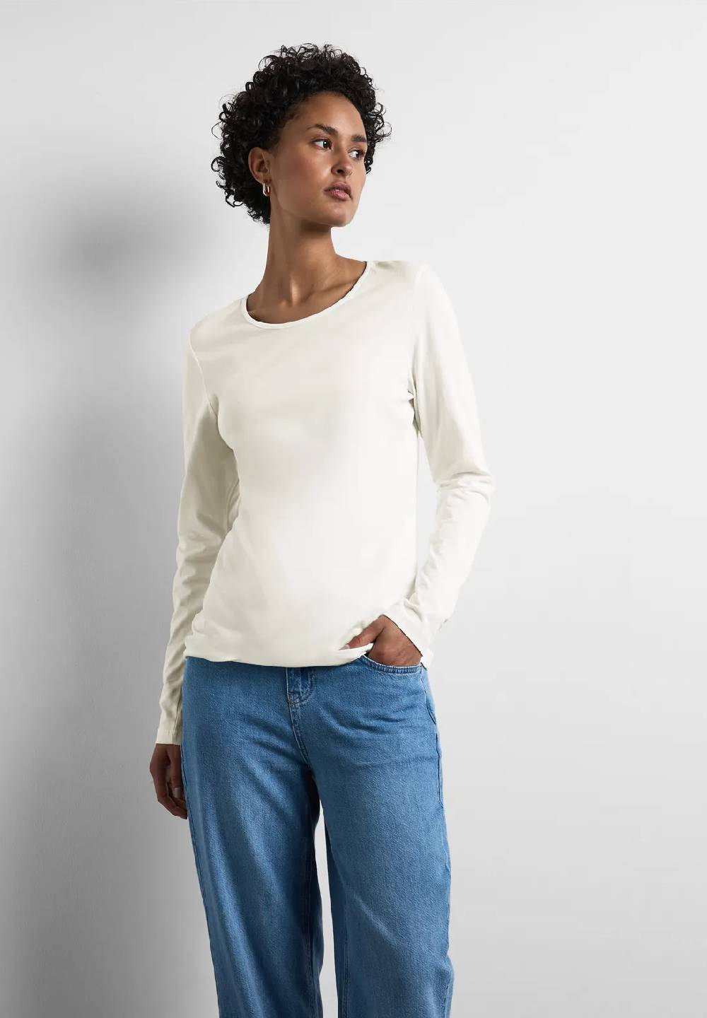 Street One Basic Langarmshirt Im Verkauf