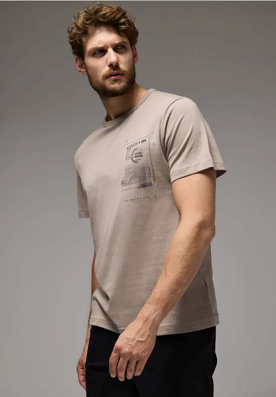 Street One T-Shirt mit Chestprint Fabrikpreis