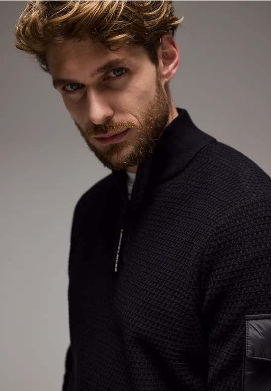 Street One Materialmix Pullover Sonderangebot