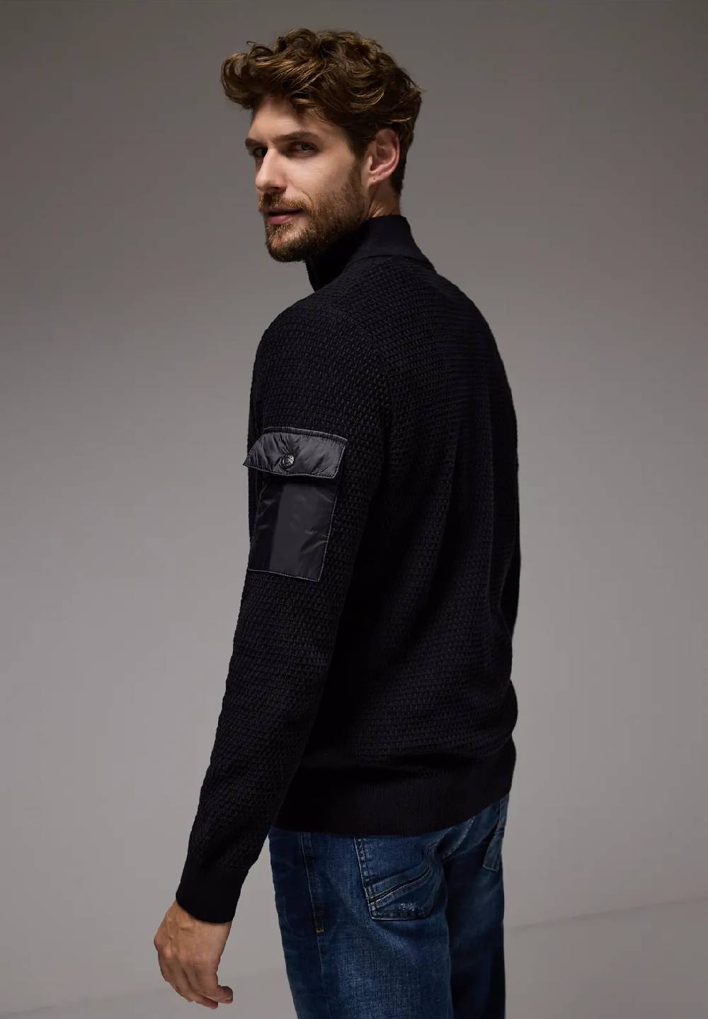 Street One Materialmix Pullover Sonderangebot
