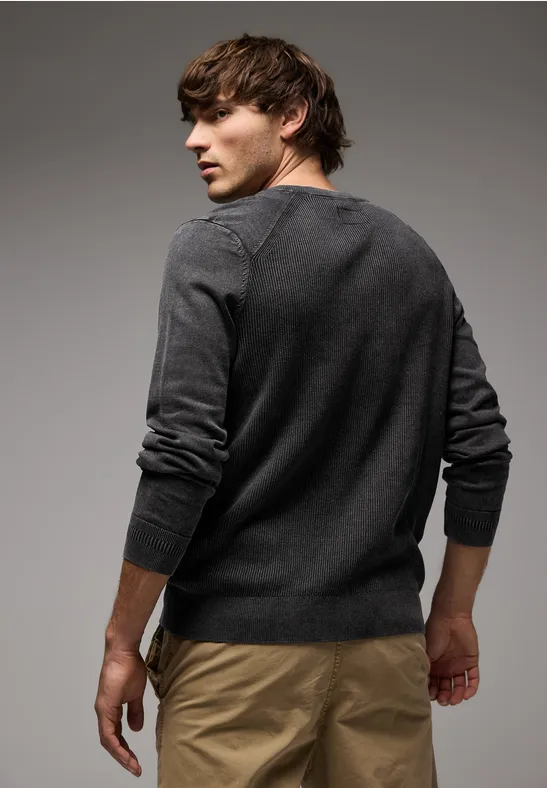 Street One Pullover in Washed-Optik Preisnachlass