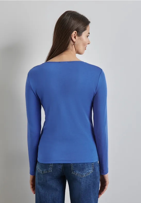 Street One Shirt mit Herzausschnitt Große Rabatte