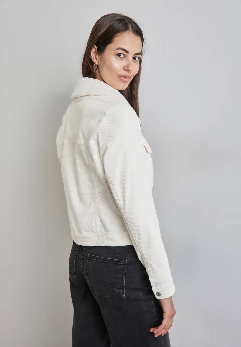 Street One Cord-Jacke mit Teddy-Kragen Riesige Ersparnisse