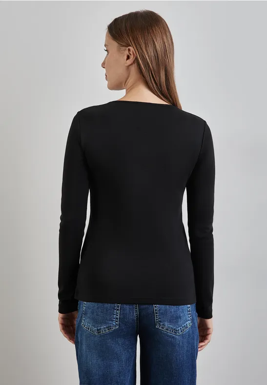 Street One Shirt mit Herzausschnitt Super Sparpreis