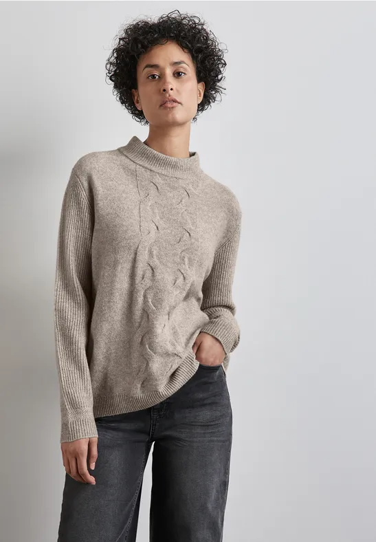 Street One Pullover mit Strickmuster Zeitbegrenzte Promotion