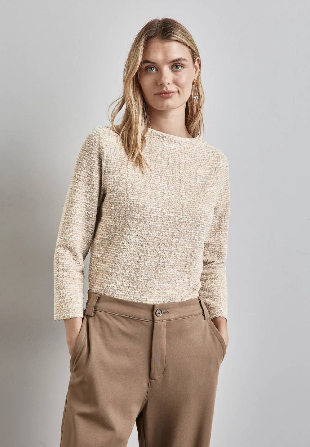 Street One Bouclé Shirt Bis zu 50% Rabatt