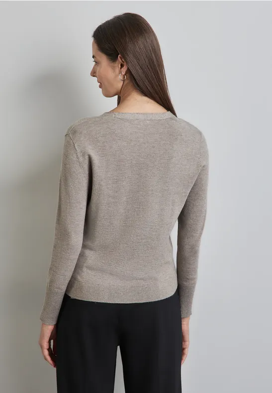 Street One Strickpullover mit Details Nur noch ein Tag übrig