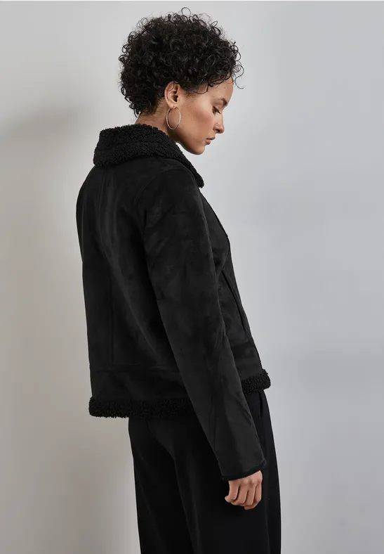 Street One Kurze Jacke mit Teddy-Fell Begrenzt auf 3 Tage