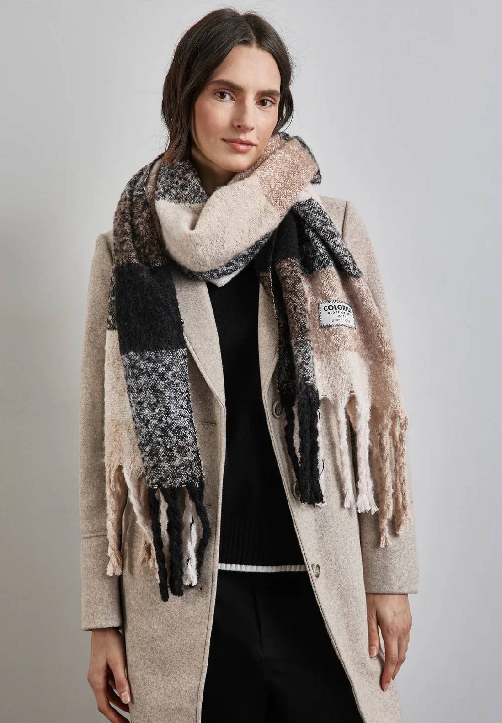 Street One Karierter Madras Schal Black Friday Preise