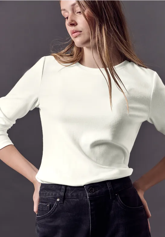 Street One Basic Langarmshirt Fabrikverkauf