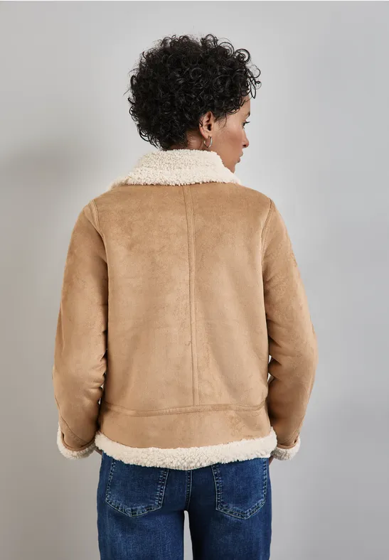 Street One Kurze Jacke mit Teddy-Fell Fabrik Onlineshop