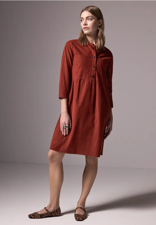 Street One Cordkleid mit Volant Günstig kaufen