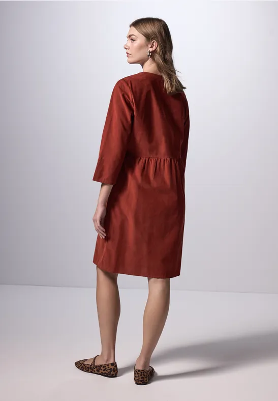 Street One Cordkleid mit Volant Günstig kaufen