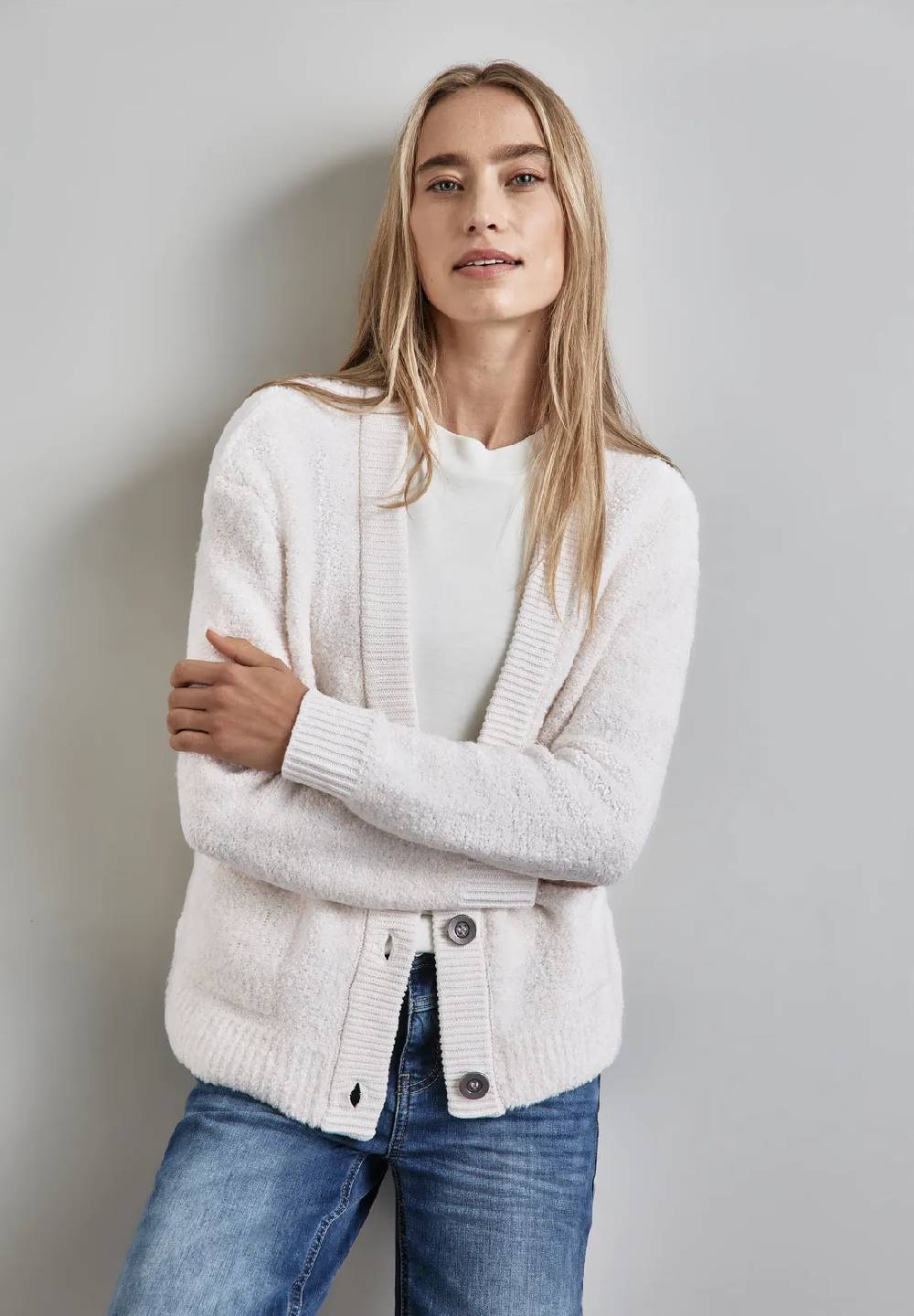 Street One Bouclé-Cardigan Versandkostenfrei