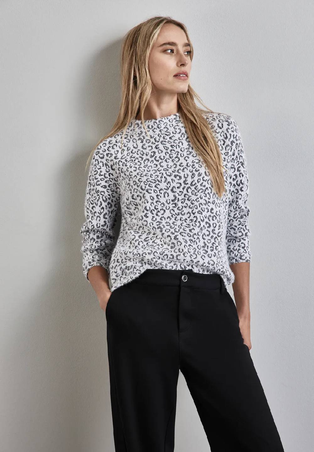 Street One Flauschiges Leo-Shirt Begrenztes Angebot