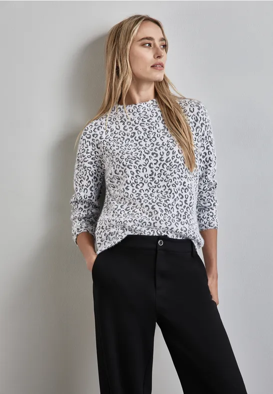 Street One Flauschiges Leo-Shirt Begrenztes Angebot