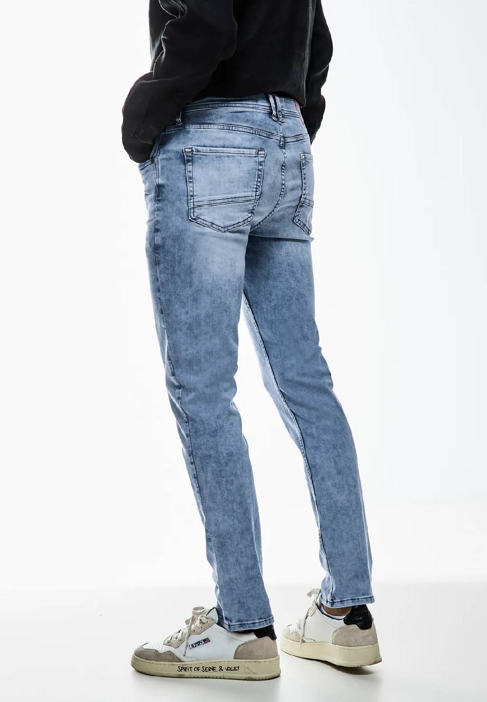 Street One Slim Fit bleached Jeans - Style RACER Vatertagsangebot