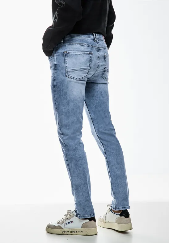 Street One Slim Fit bleached Jeans - Style RACER Vatertagsangebot