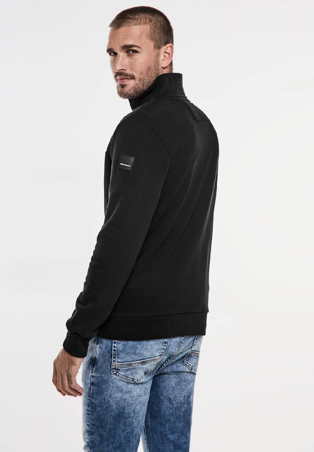 Street One Sweatjacke mit Materialmix Riesige Ersparnisse