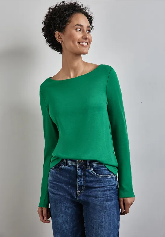 Street One Shirt mit U-Boot-Ausschnitt Wochenangebot