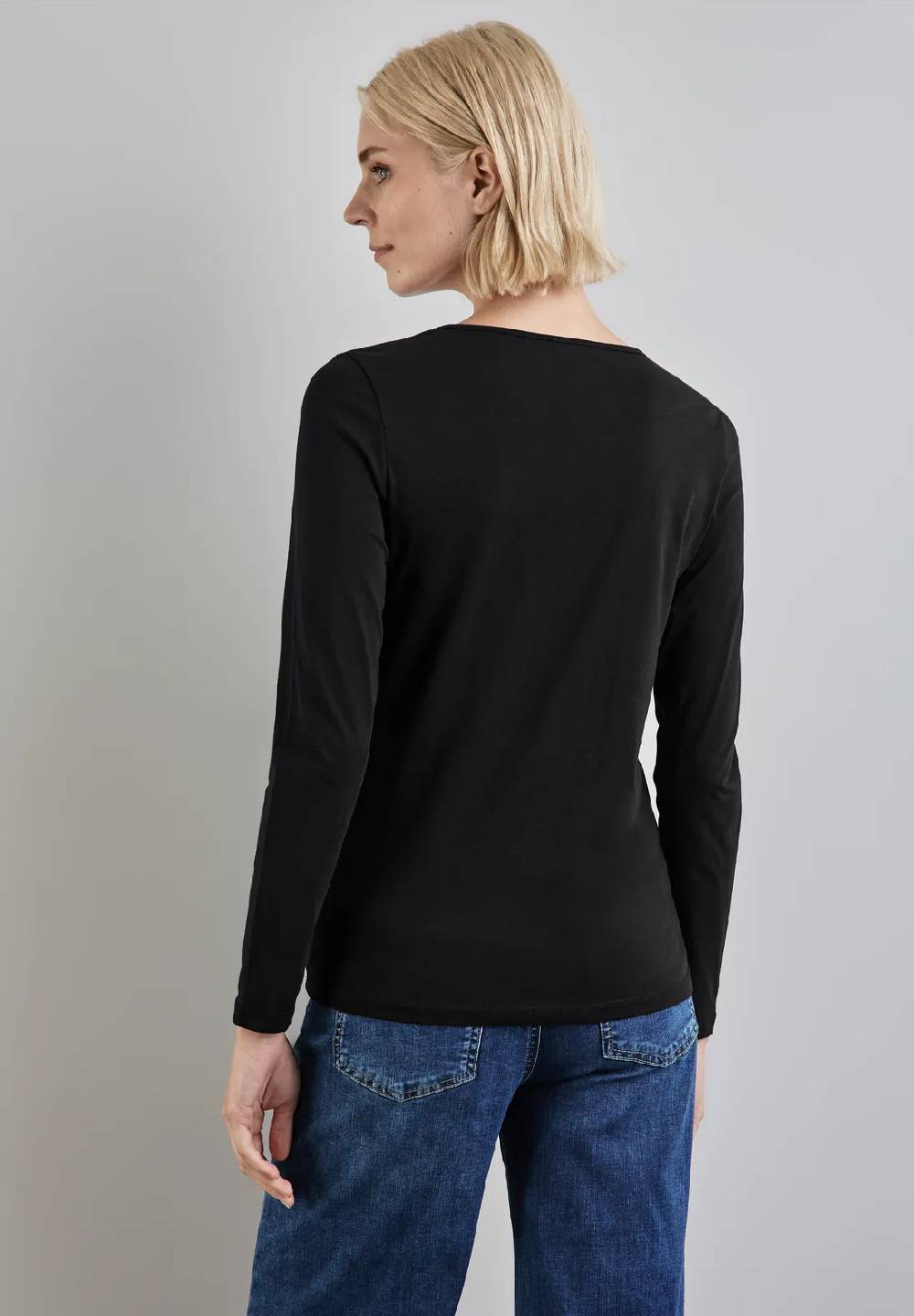 Street One Basic Langarmshirt Neueste Stile