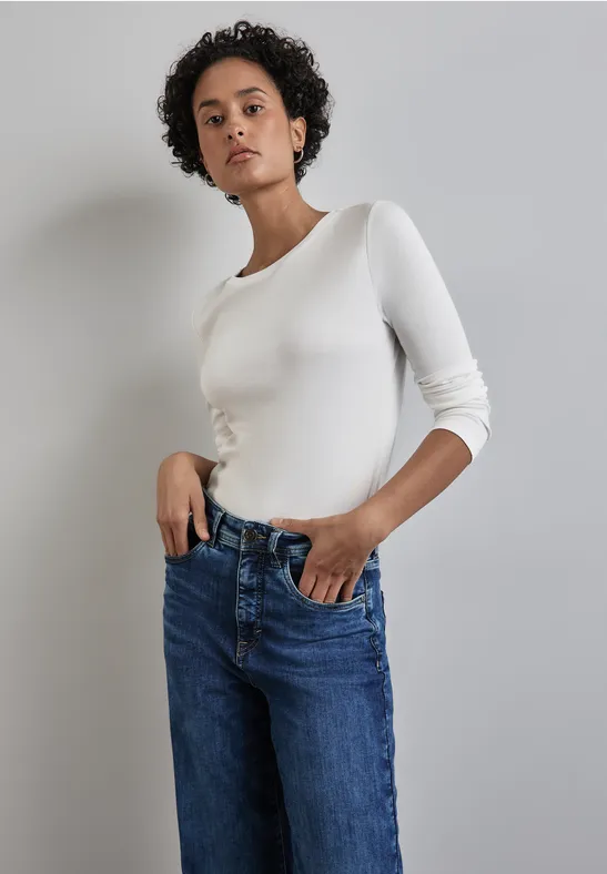 Street One Basic Langarmshirt Vierteljährliche Förderung