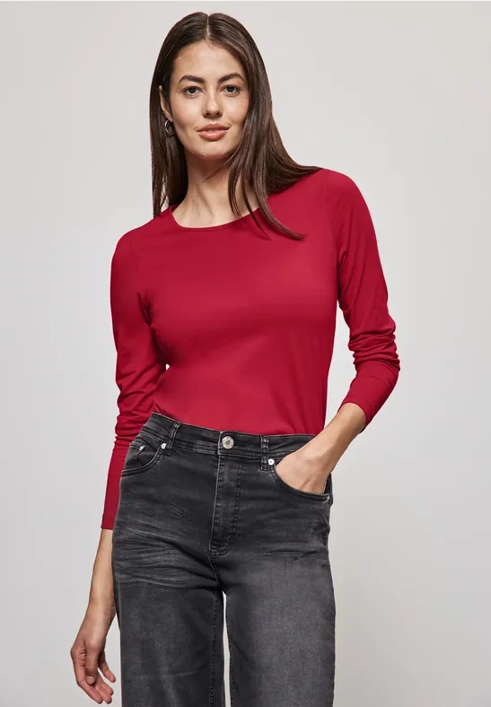Street One Basic Langarmshirt Bis zu 55% Rabatt